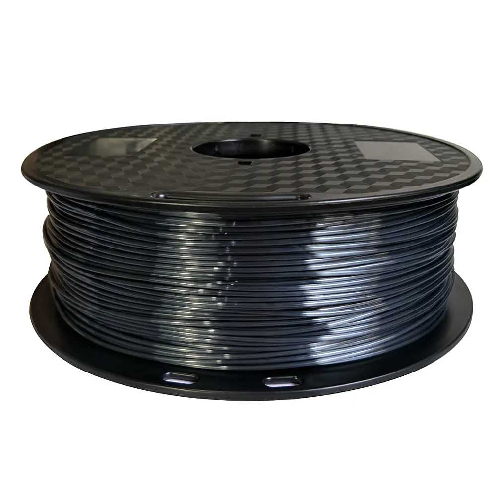 Imagem -02 - Silky Rich Lustre 3d Printer Filament Pla de Seda Preto Brilhante Roxo Vermelho Cobre Sentindo-se Como Materiais de Impressão 1.75 mm 1kg Pla