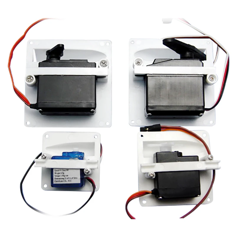 2 Pairs Wing Servo Mount/Servo Protector/Servo Retainer For 6-9/17/36 /55 G Servos No Include Servos