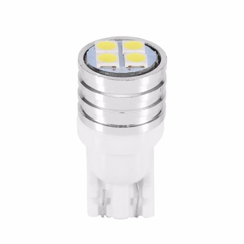 2PCS Hight Brightness 4 Pieces T10 3030 4SMD Car 4 LED License Plate Width Conversion Light Bulb White