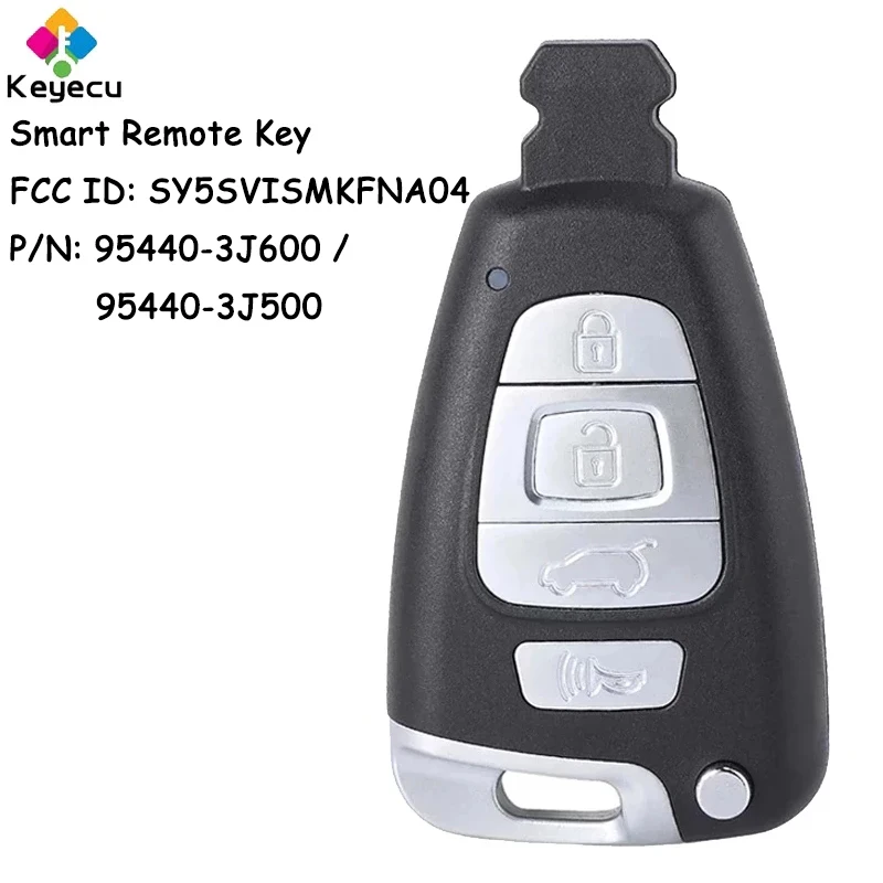 KEYECU Smart Remote Key With 315MHz 433MHz PCF7952A for Hyundai Veracruz 2007-2012 Fob SY5SVISMKFNA04 95440-3J600 95440-3J500