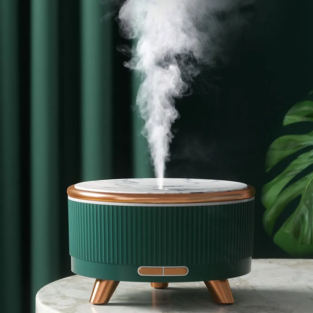 Máquina de aromaterapia ultrasónica para el hogar, minihumidificador de grano de madera de 500ml, difusor de aceites esenciales de gran volumen, útil, novedad