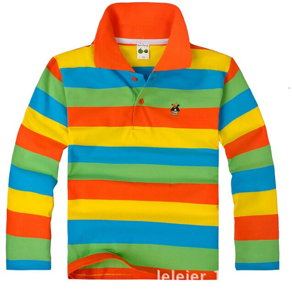 Fashion Boys Long Sleeve Shirt Stripe Cotton  T-Shirt size: 2-3years YF073