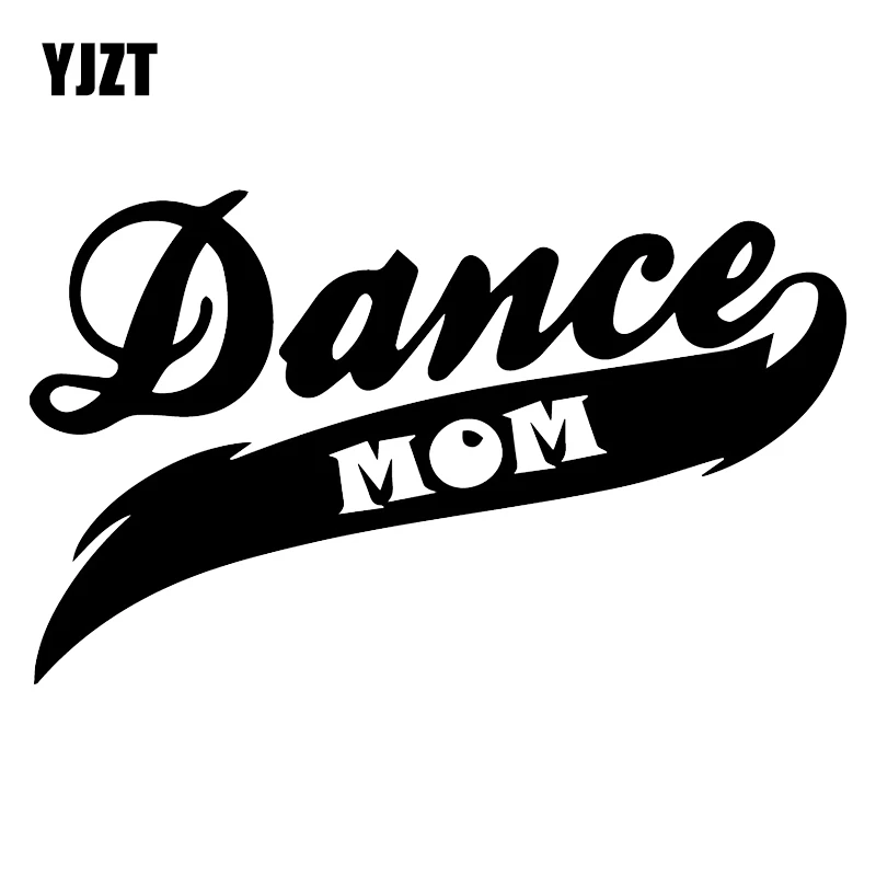 YJZT 16,2X9,8 см Танцующая мама стекло автомобиля грузовика Переводные Виниловые стикеры аксессуары C25-0626