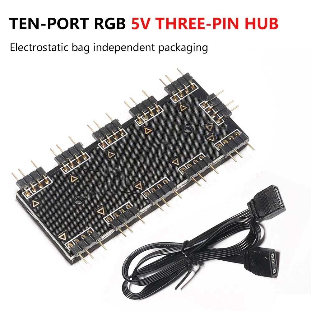 Moederbord Rgb Hub 1 Controle 10 Distributeur Shenguang Sync Rgb Fan Verlichting Controle Computer Accessoires