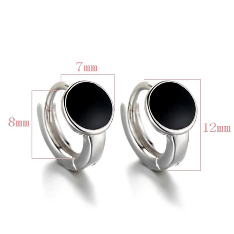 Cellacity Silver  Earrings Women Fine Jewelry With Black Gemstones For Charm Lady Female  Ear Drops Women Party Gift