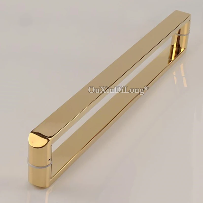 

Durable 304 Stainless Steel Thicken Frameless Shower Glass Door Handles Pair Mount Bathroom Door Push Pull Handles 5 Colors