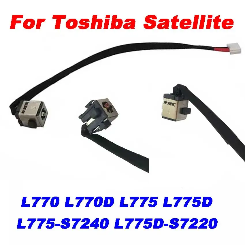 

5Pcs For Toshiba Satellite L770 L770D L775 L775D L775-S7240 L775D-S7220 DC Power Jack Charging Cable Wire Cord Connector