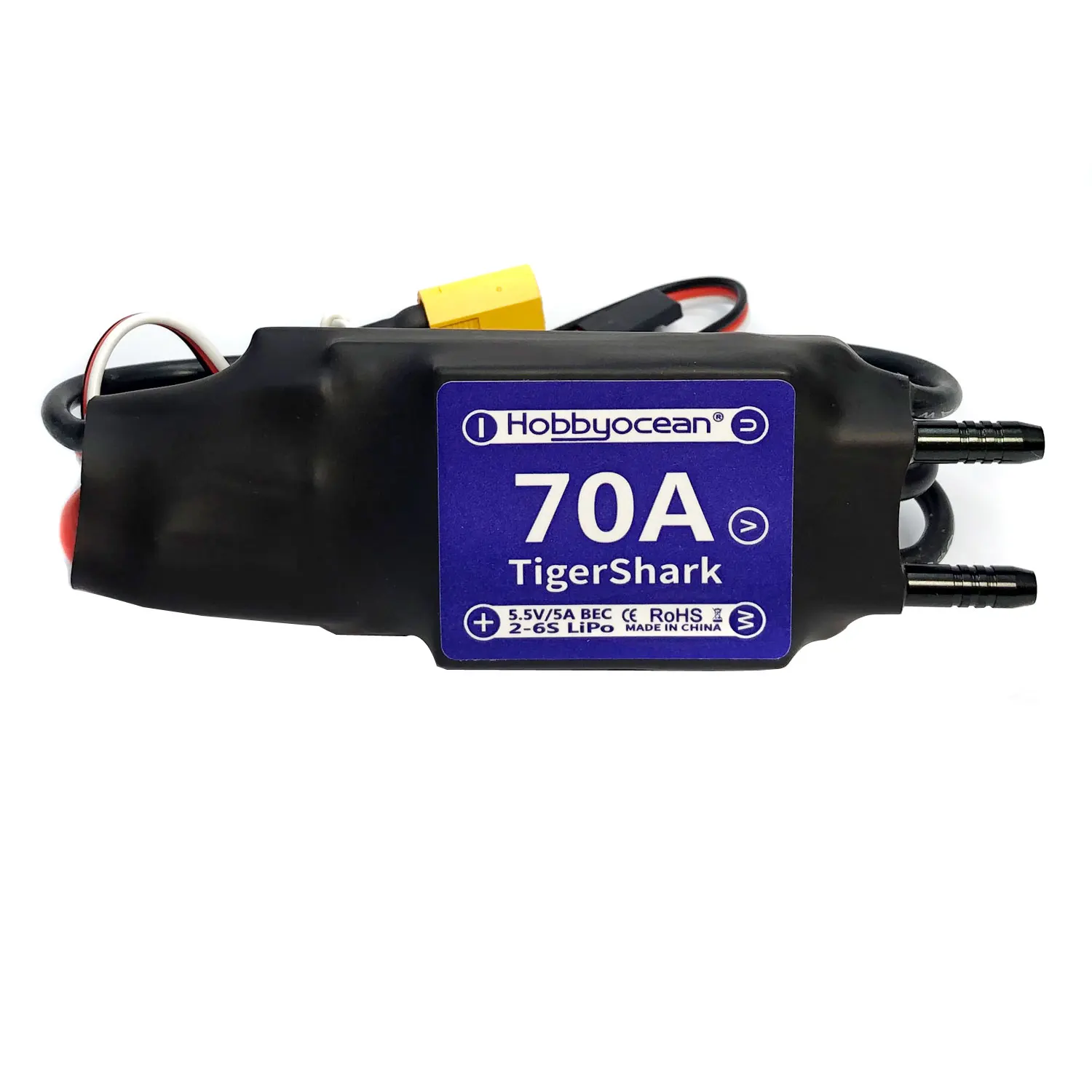 Hobbyocean Waterproof Brushless ESC 40A 50A 70A Electronic Speed Controller   5V/3A 2-6S for RC Boat 400-1000mm RC Fishing Bait