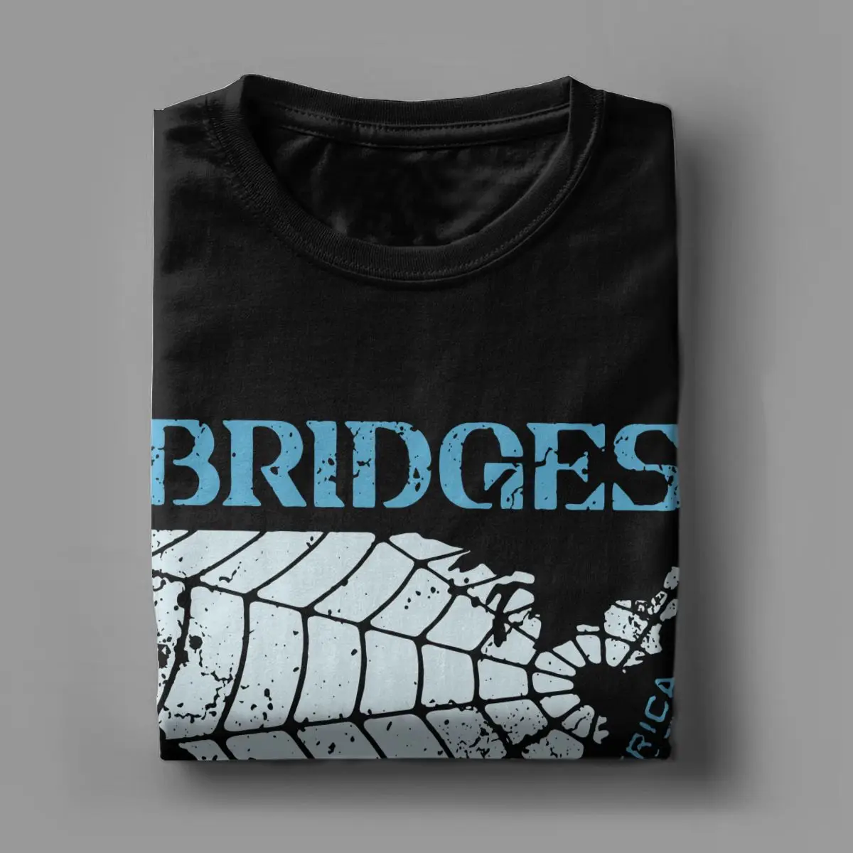 Bridges V3 Aged Death Stranding T Shirts Men\'s 100% Cotton Funny T-Shirt Round Collar Kojima Hideo Tees Short Sleeve Clothes