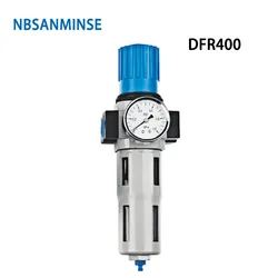 NBSANMINSE DFR M5 1/8 1/4 3/8 1/2 3/4 1 에어 필터 레귤레이터 FRL 공기원 장비 유닛, 공기 압축기 부품, 오일 공기