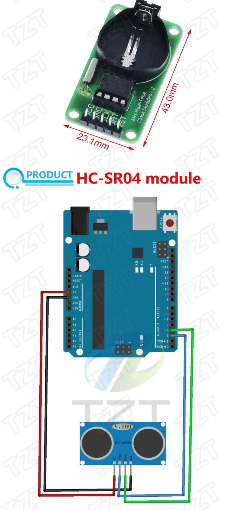Für Arduino 45 Arten von Sensoren Digitaler Temperatur-Feuchtigkeits-RGB-LED-Boden-Buzzer-Ton-Ultraschall-Regentropfen-Sensormodul DHT11 – Detail 40