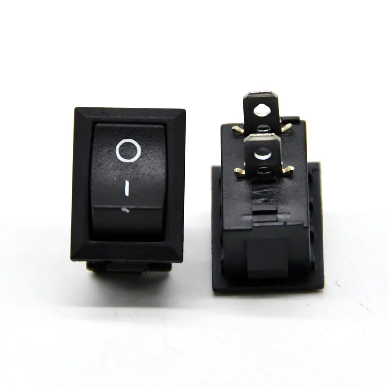 10Pcs KCD1 Drukknop 15X21Mm 2 /3 Pin Spst Mini Switches 10A/125V 6A/250V Snap-In On-Off-On Boot Rocker Switch