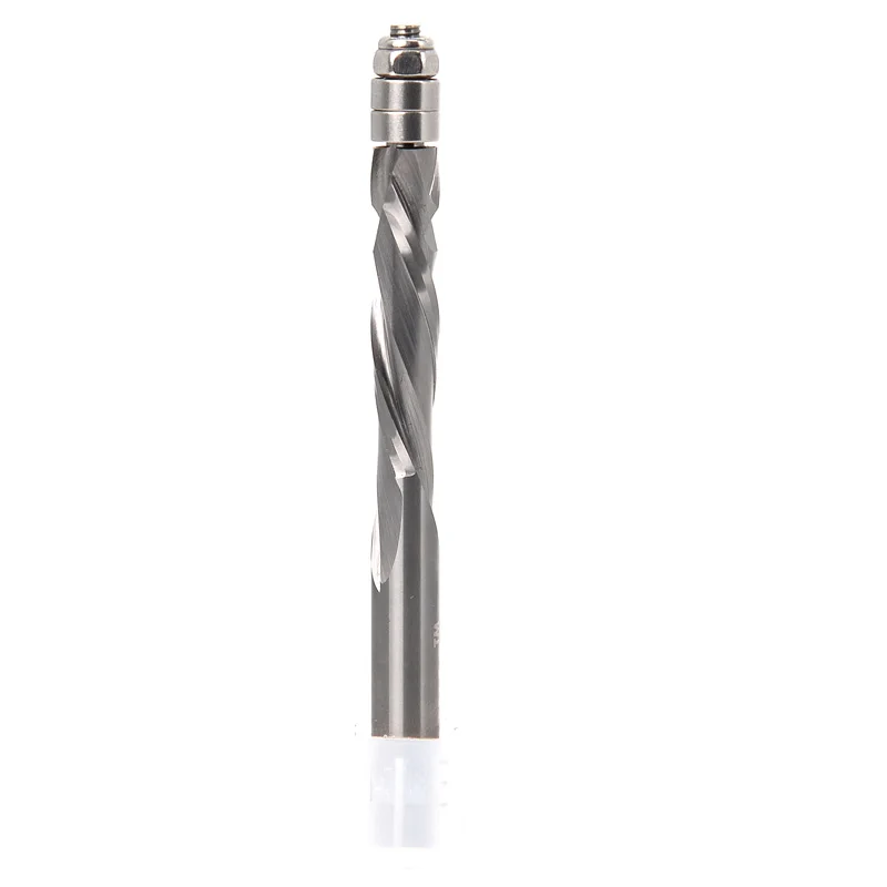 8mm 6mm 1/4 "Shank Compression Flush Trim fresa a spirale in metallo duro solido per utensili per la lavorazione del legno frese per MIilling