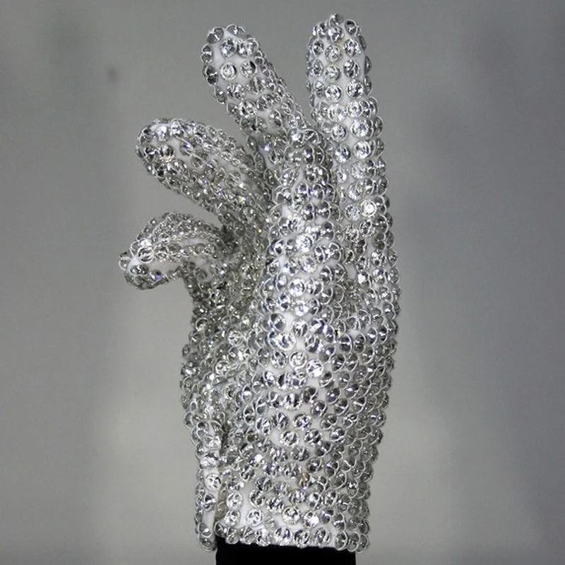 MJ Michael Jackson Billie Jean Glove Handmade Rhinestone For Right Hand Gift