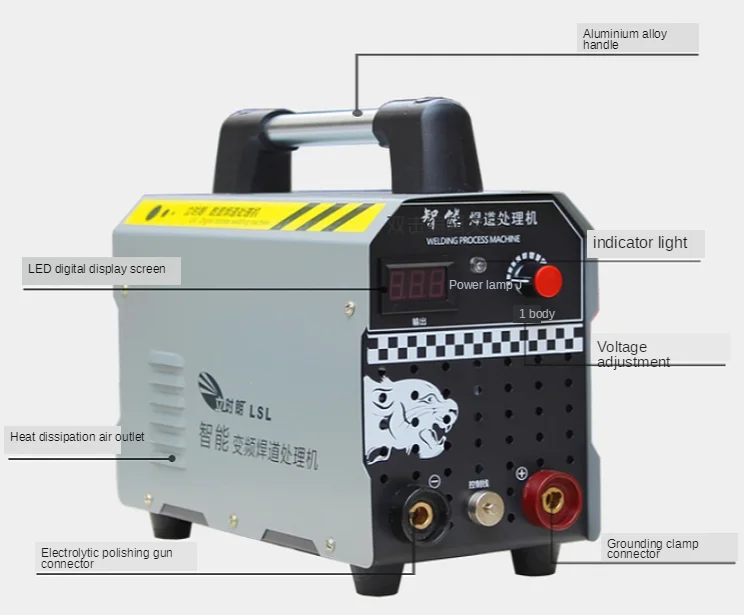 220V Stainless Steel Weld Bead Processor Argon Arc Welding Spot Weld Cleaning Machine Electrolytic Polishing Machine Y