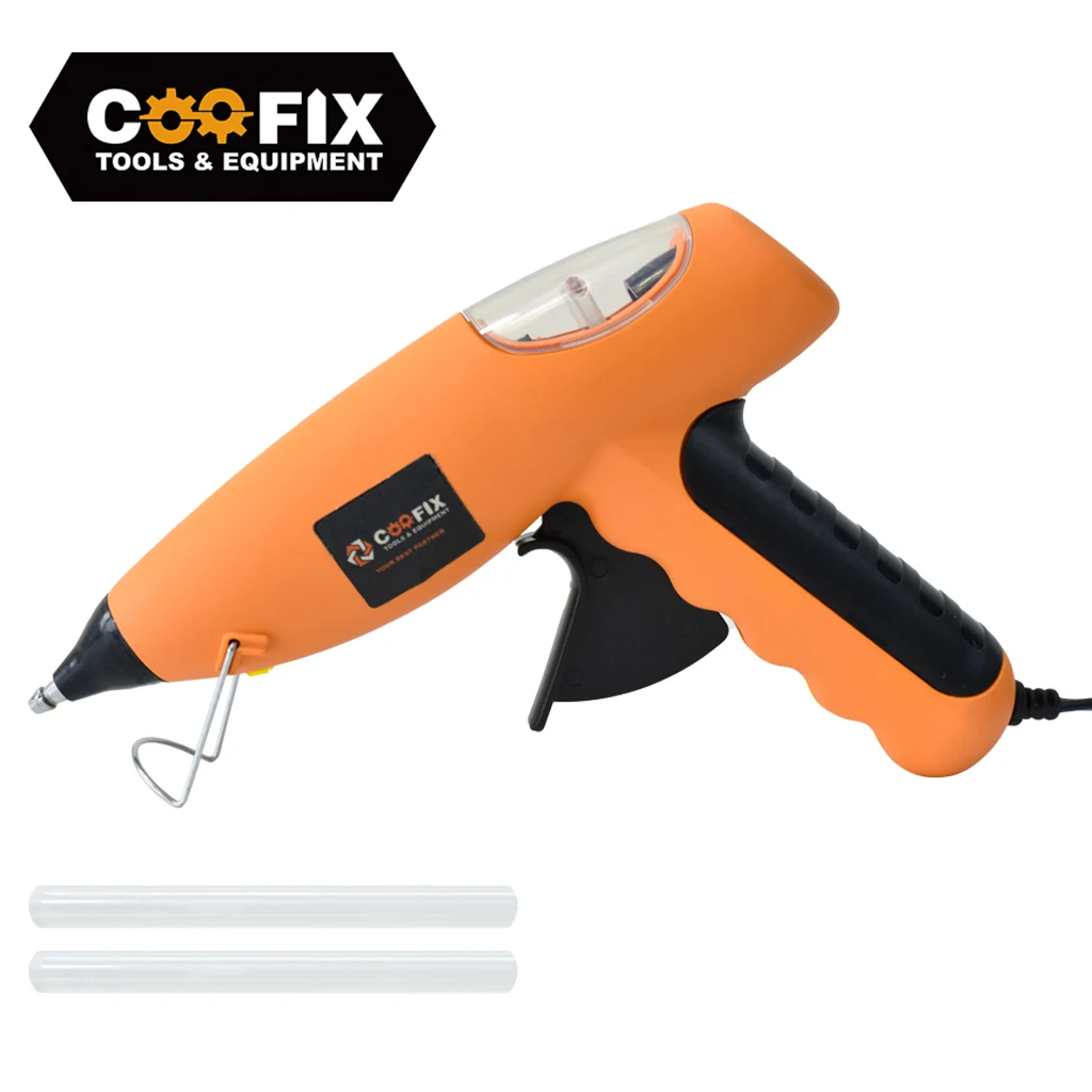 COOFIX Hot Melt Glue Gun with 7*100MM Glue Sticks ndustrial Electric Repair Heat Tools Thermo Electric Heat Temperature Tool