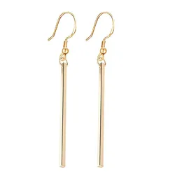 Korean Women's Long Earring Female Gold Color Stainless Steel Geometry Charm Pendent Dangle Drop Earrings For Women Jewelry 2025