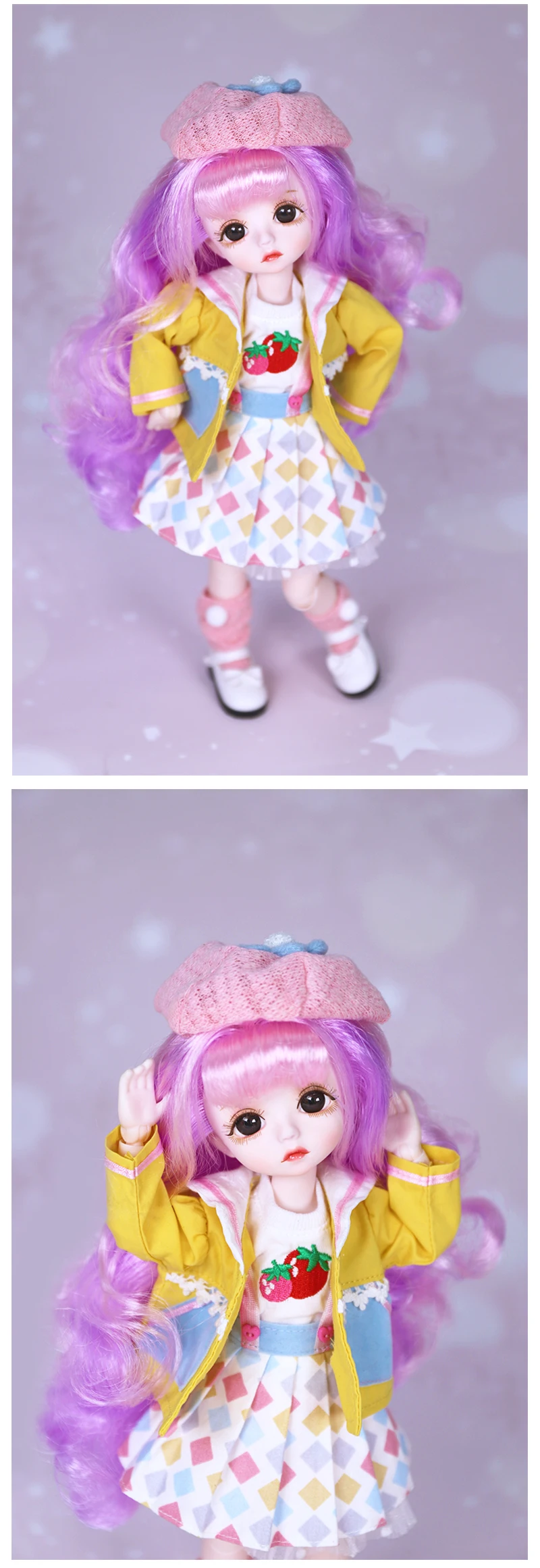 DBS DREAM FAIRY Puppe 1/6 BJD Name von Little Angel, mechanischer Gelenkkörper mit Make-up, inklusive Kopfhaut, Augen, Kleidung für Mädchen SD – Detail 13