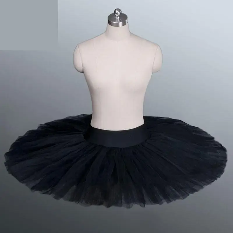 Professionele Platter Tutu Zwart Wit Rood Ballet Dans Kostuum Voor Vrouwen Tutu Ballet Volwassen Ballet Dans Rok Met Ondergoed - afbeelding 1