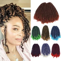 Beyond 8Inch Spring Twist Crochet Hair Synthetic Fluffy Hair Twist Braiding Hair Extensions Suitable For Butterfly