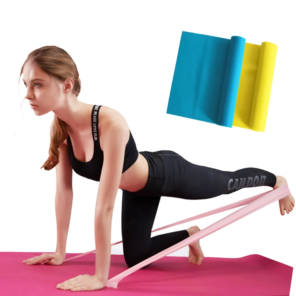 Yoga Training Resistance Bands Elastic Stretch Loop Latex Pilate Strength Rope Fitness Crossfit Equipment