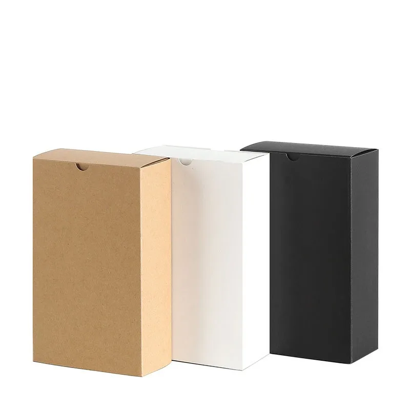 

2021 Kraft Paper Gift Packing Boxes Blank Soap Box Gift Packaging Boxes Food Dessert Containers Can Customize Paper Storage Bags