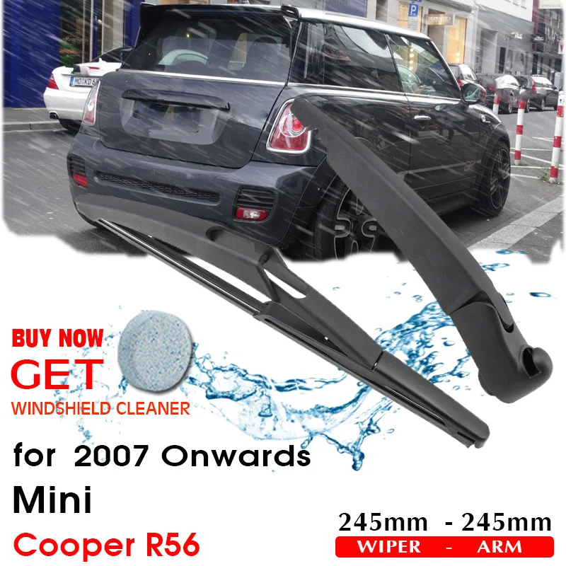 

Car Wiper Blade Rear Back Window Windscreen Windshield Wipers Auto Accessories For Mini Cooper R56 Hatchback 245mm 2007 Onwards