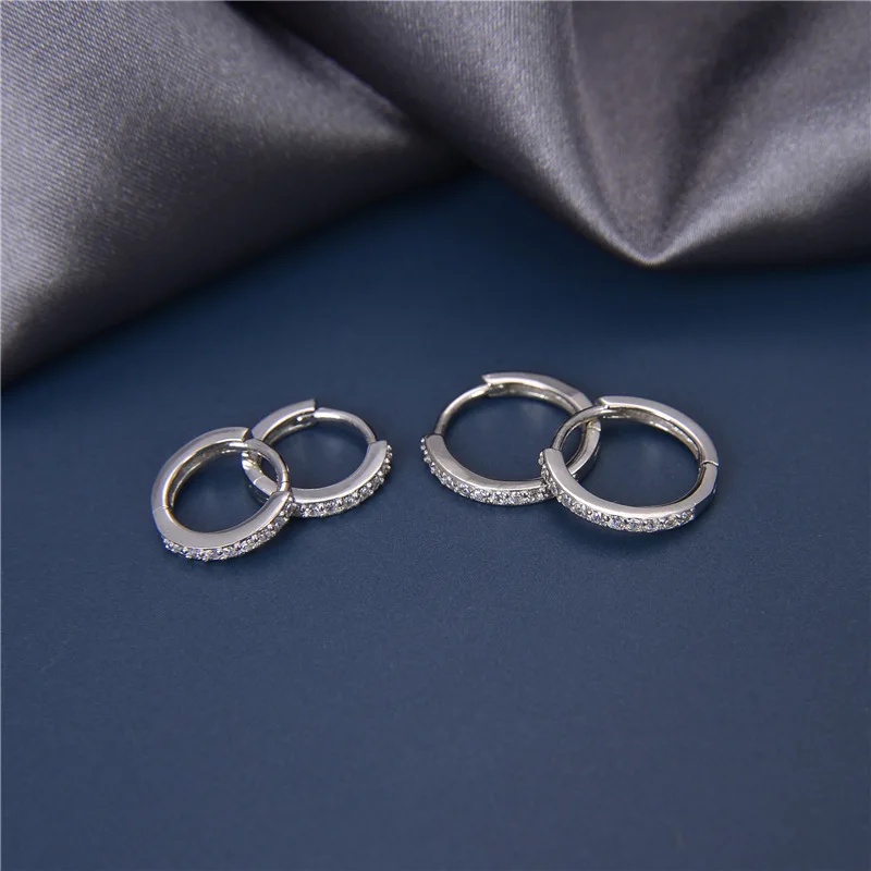 Vendita calda piccoli orecchini a cerchio per donna/uomo orecchio osso piccolo orecchino ragazza orecchini a cerchio orecchini in argento Sterling