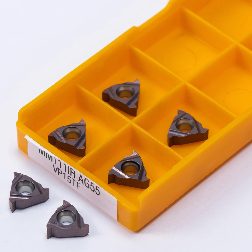 10PCS CNC Machine Insert MMT11IR AG55 VP15TF UE6020 US735 Internal Hardness Turning Tool MMT 11IR Aluminum Carbide Turning Tool