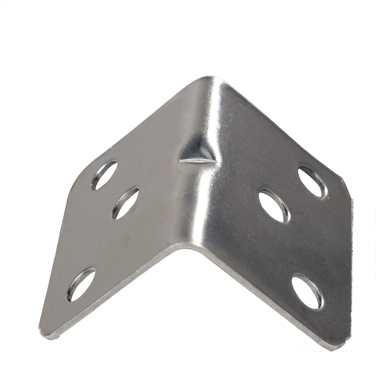 L Shape Size 36x28x28 1mm Thick Nickel Plating Iron Material Corner Bracket with Rib