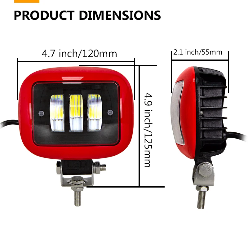 Pair 5inch 27W Led Angel Eyes Lights Work Cube Pods 6D For Truck 4x4 tractor Driving Offroad Motorcycle Car