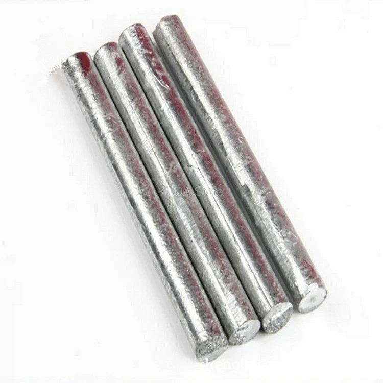 Varilla de Metal de Zinc, alta pureza, Zn 99,5%, lingote, barra redonda, ánodo, galvanoplastia, anticorrosivo marino, personalización Experimental de 2-35MM