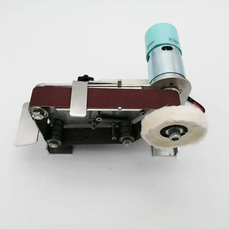 App Small Mini Electric Belt Machine Polishing Machine Electric Sander Knife Sharpener Diy Desktop Sander