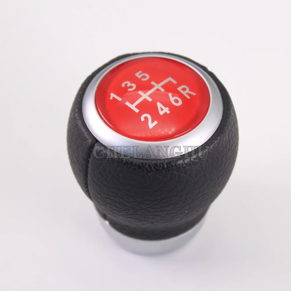 For Subaru Impreza WRX STI 2009 2010 2011 2012 2013 2014 2015 2016 2017 2018 Car-styling 6 speed Leather Gear stick shift knob
