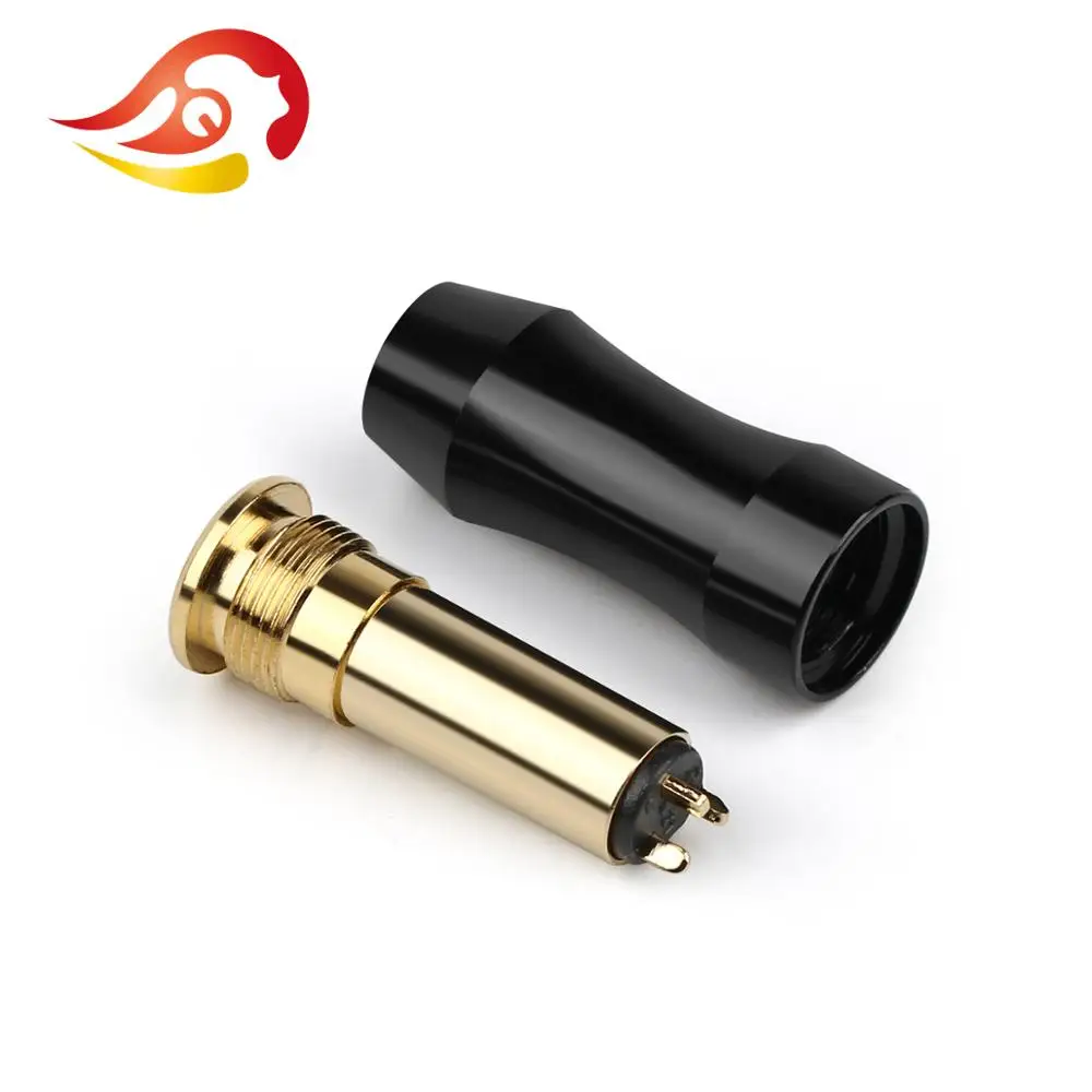 QYFANG 2.5mm Headphone Female Audio Jack 3 Contact HiFi Earphone Plug Metal Adapter Bright Aluminum Alloy Shell Wire Connector