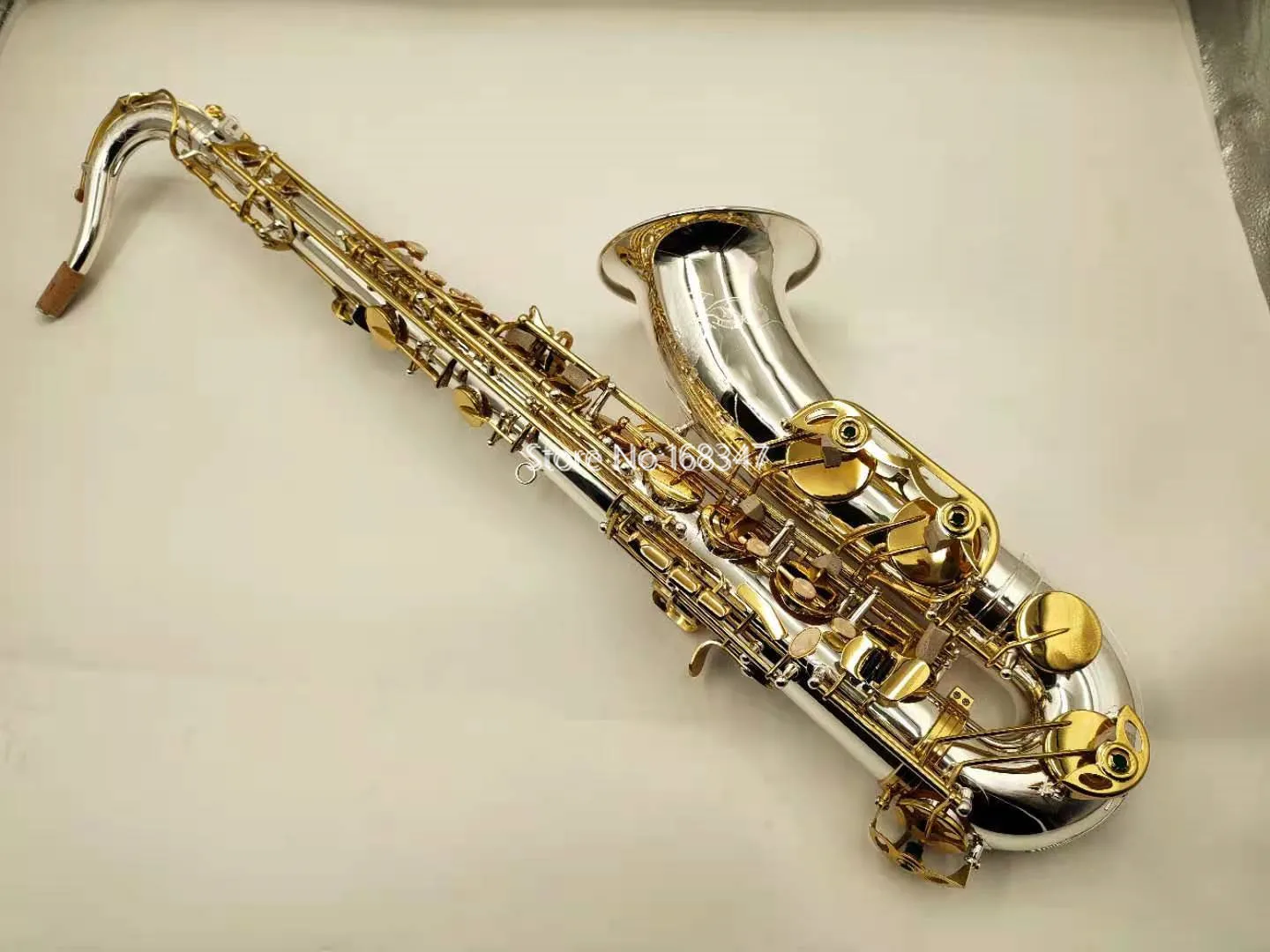 High Quality T-9937 Tenor Saxophone Bb Tune Sliver Plated Brass Keys Musical Instrument With Accessories Case Free Shipping