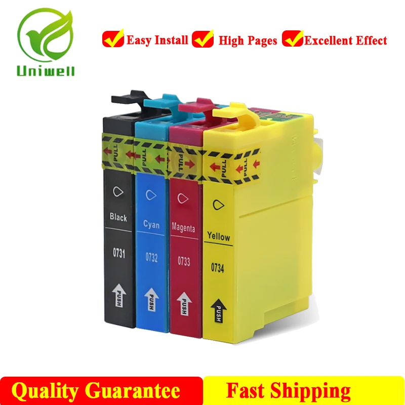 

Compatible For Epson T0731N T0731 Ink Cartridge CX3900 CX4900 CX4905 CX5600 CX6900F CX7310 CX8300 CX7300 CX5500 C79 C9 Printer