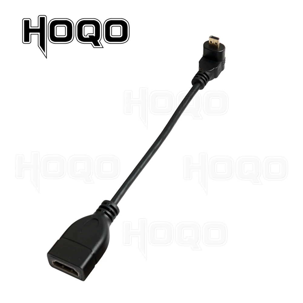 HDMI-compatible 90 Degree Micro HDMI Male to HDMI Female Adapter Cable Left Right Angle Micro HDMI Para Converter for Camera TV