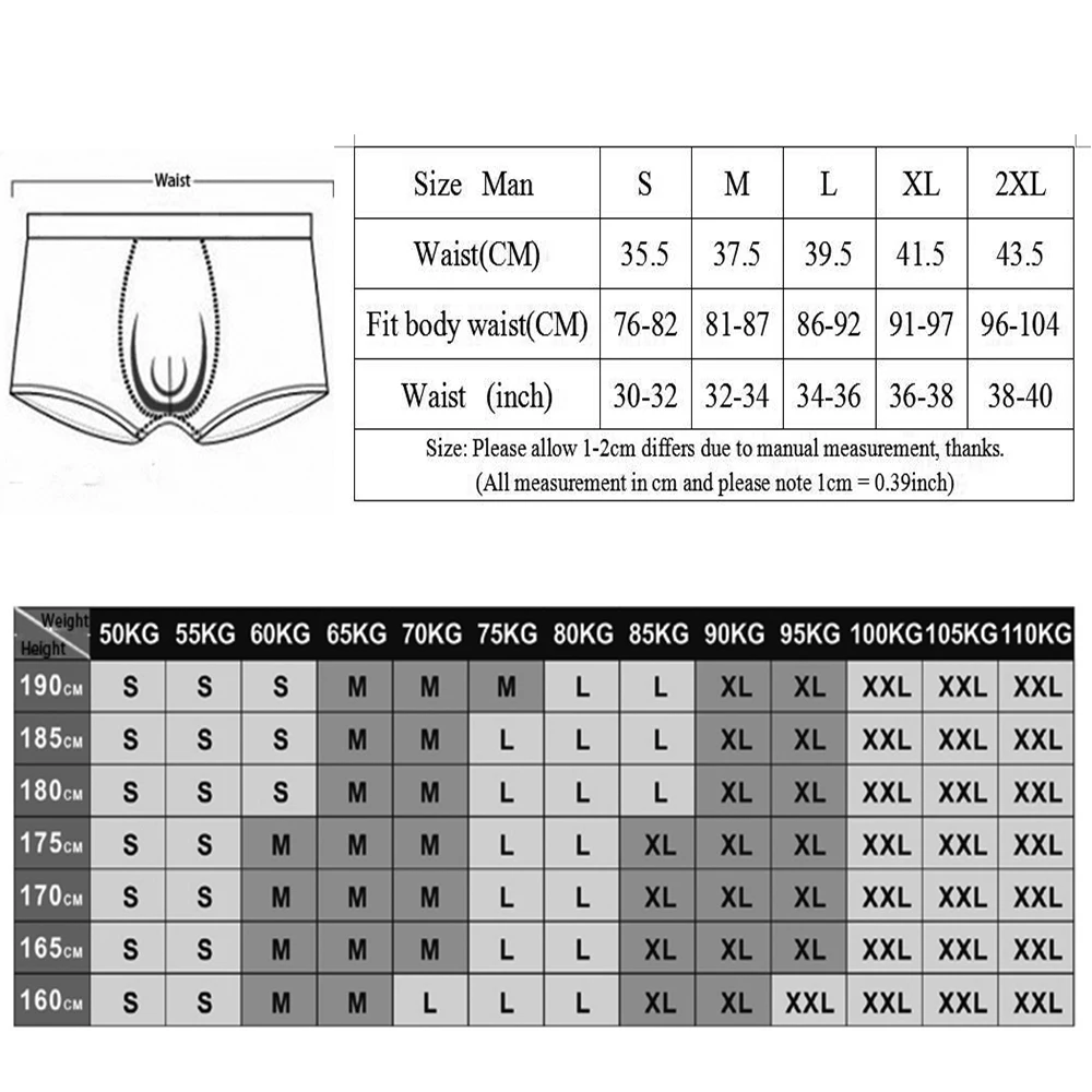 European Size Cotton Long Leg Men Boxers Underwear Soft Boxer Men Solid calzoncillo hombre Mens Underwear Plus Size S M L XL XXL