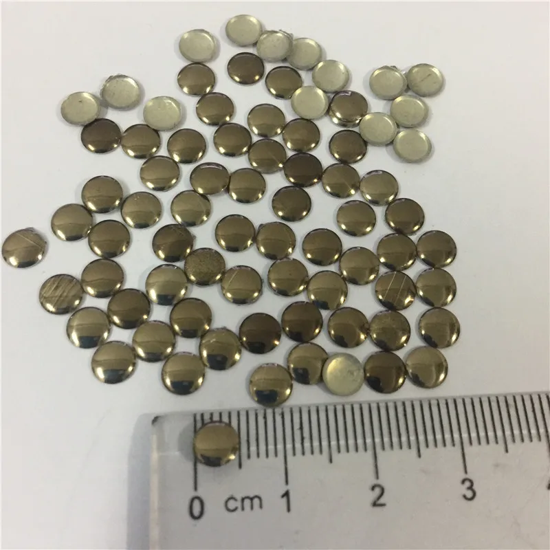 500pcs 5mm Round Antique Bronze Hot Fix Rhinestuds Metal Studs Iron-on hotfix Metalic rhinestuds heat transfer For Garments