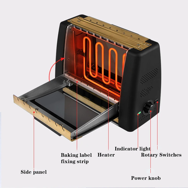 220 220vの家庭用無煙健康串機韓国電気バーベキューグリル自動回転ケバブ機オーブングリル