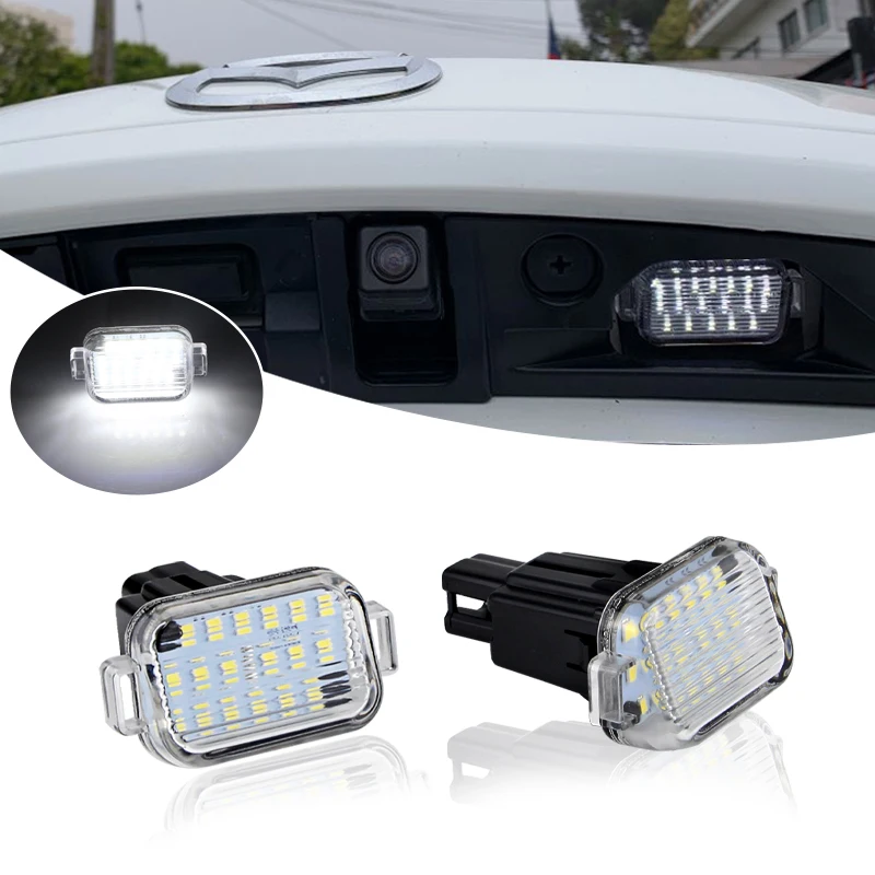 

2Pcs Error Free White LED License Plate Light For Mazda A/T (Aka Mazda 6) 2014-2020 For Mazda3 Hatchback 2014-2018