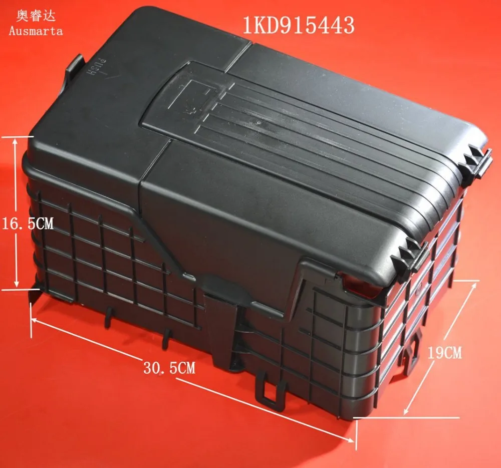 Nueva caja de protección de batería de almacenamiento para Golf MK5 MK6 Passat B6 A3 Q3 S3 1KD 915443   1KD 915 443