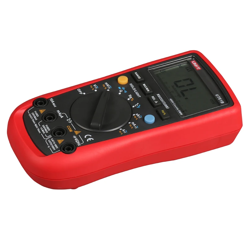 Imagem -04 - Multímetros Digitais de Alcance Automático por Usb Multímetros Ut61b Dmm de Alcance Automático para pc Melhor Precisão de 3999 0. Emissor de Teste Rápido