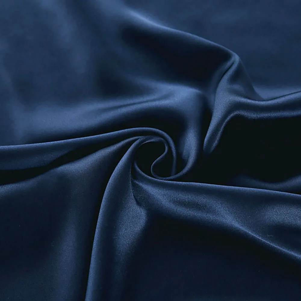 100% Mulberry Pure Silk  Satin Fabric for Dress Cheongsam  114cm Width 16 mm Real Silk Clothing Fabric for DIY Sewing