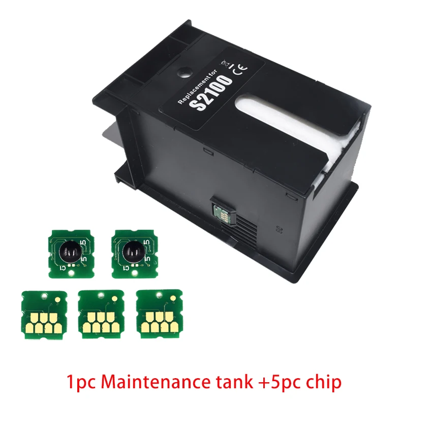 C13S 210057   SC13MB tanque de mantenimiento para Epson 570 T3170 T5170 F571 T2100 T3100 T5100 T3160 F500 F501 Chip de caja de mantenimiento de impresora