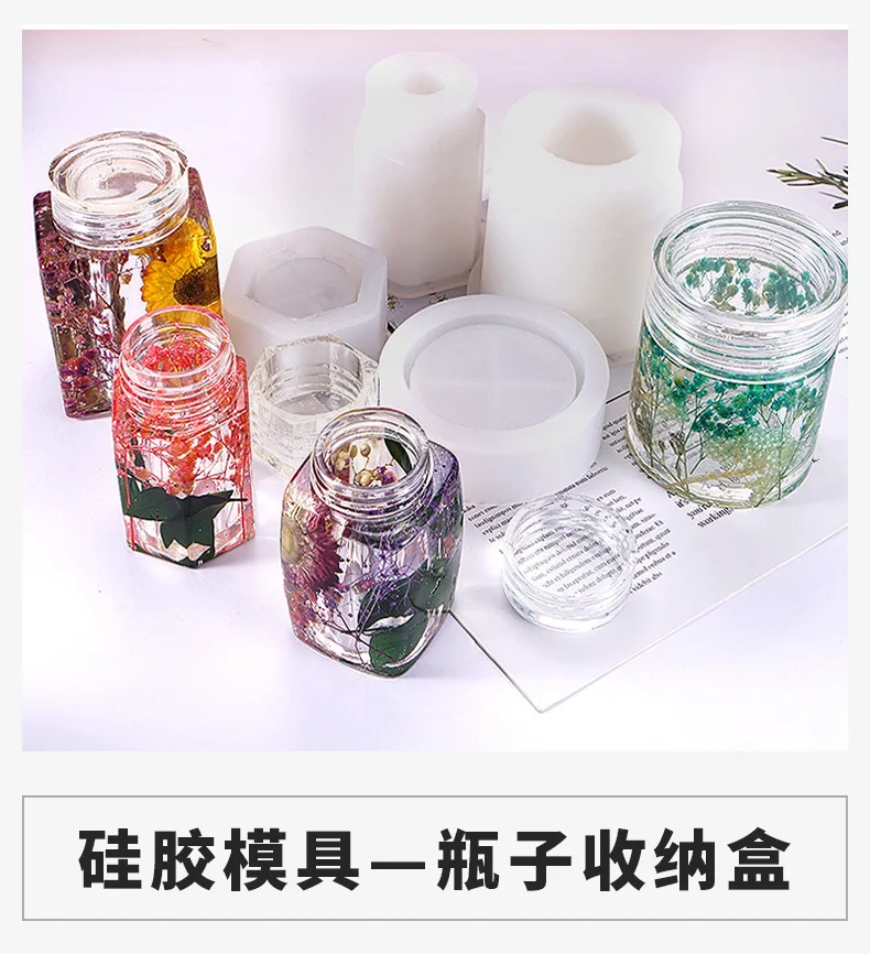 Storage Bottle UV Resin Molds Jewelry Accessories Jewelry Moulds DIY Handcraft Mold Jewelry Accessories