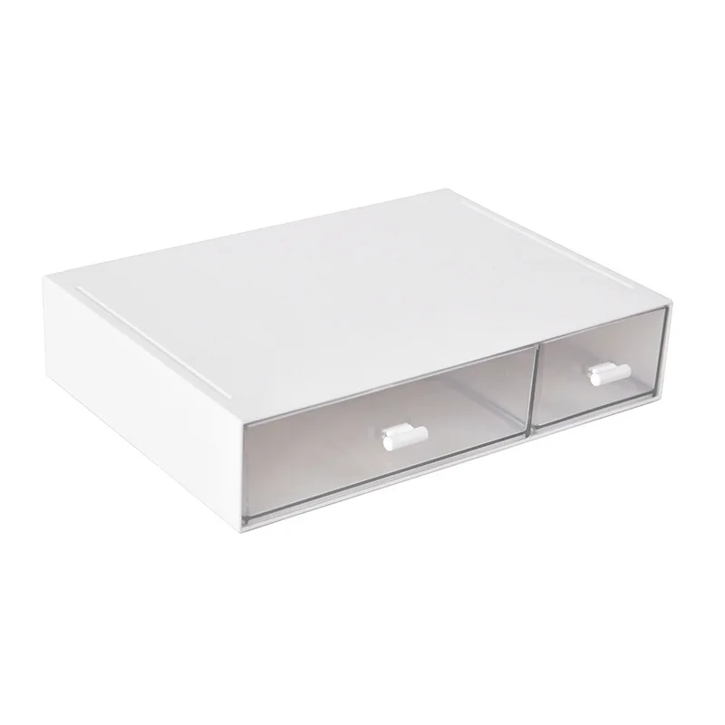 Transparent Drawer School Office Stationery Cosmetic Storage Box Free Combination Multi-layer Stackable Desktop Organizer Box