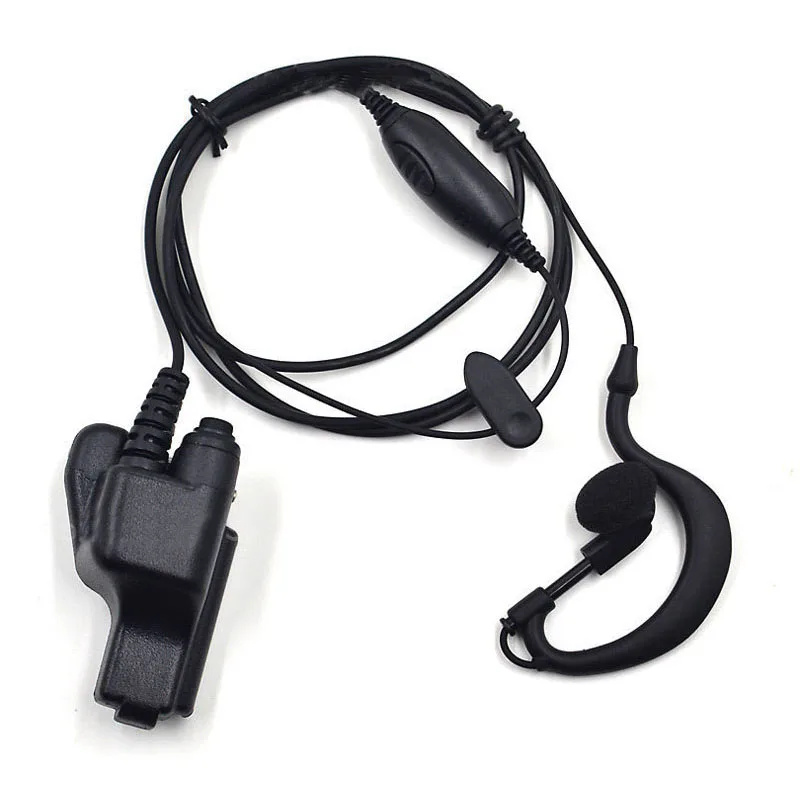 Earpiece Headset PTT Mic Earhook Microphone Headphone for Motorola HT1000 GP900 XTS2500 XTS3000 XTS3500 XTS5000 Walkie Talkie