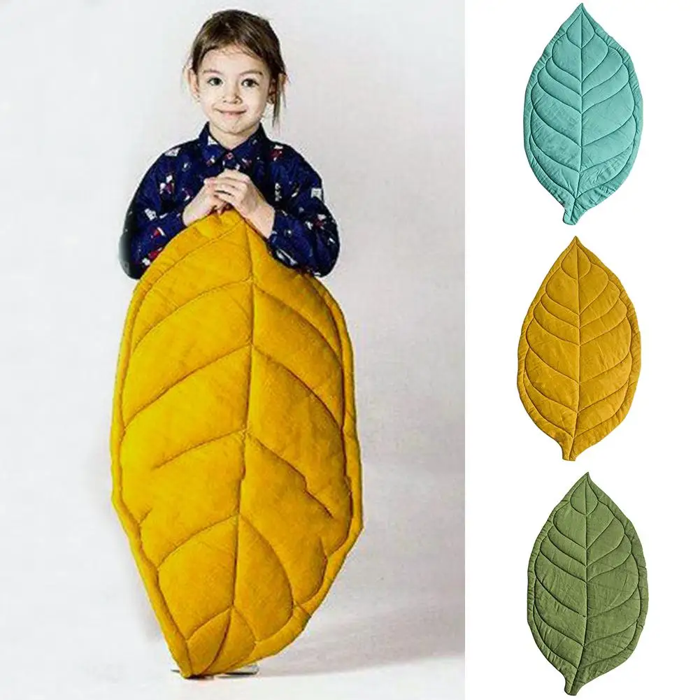 Newborn Baby Leaf Shape Soft Safety Crawling Play Carpet Play Mat Kid\'s Room Floor Rug Decoration Carpet In The Living Room